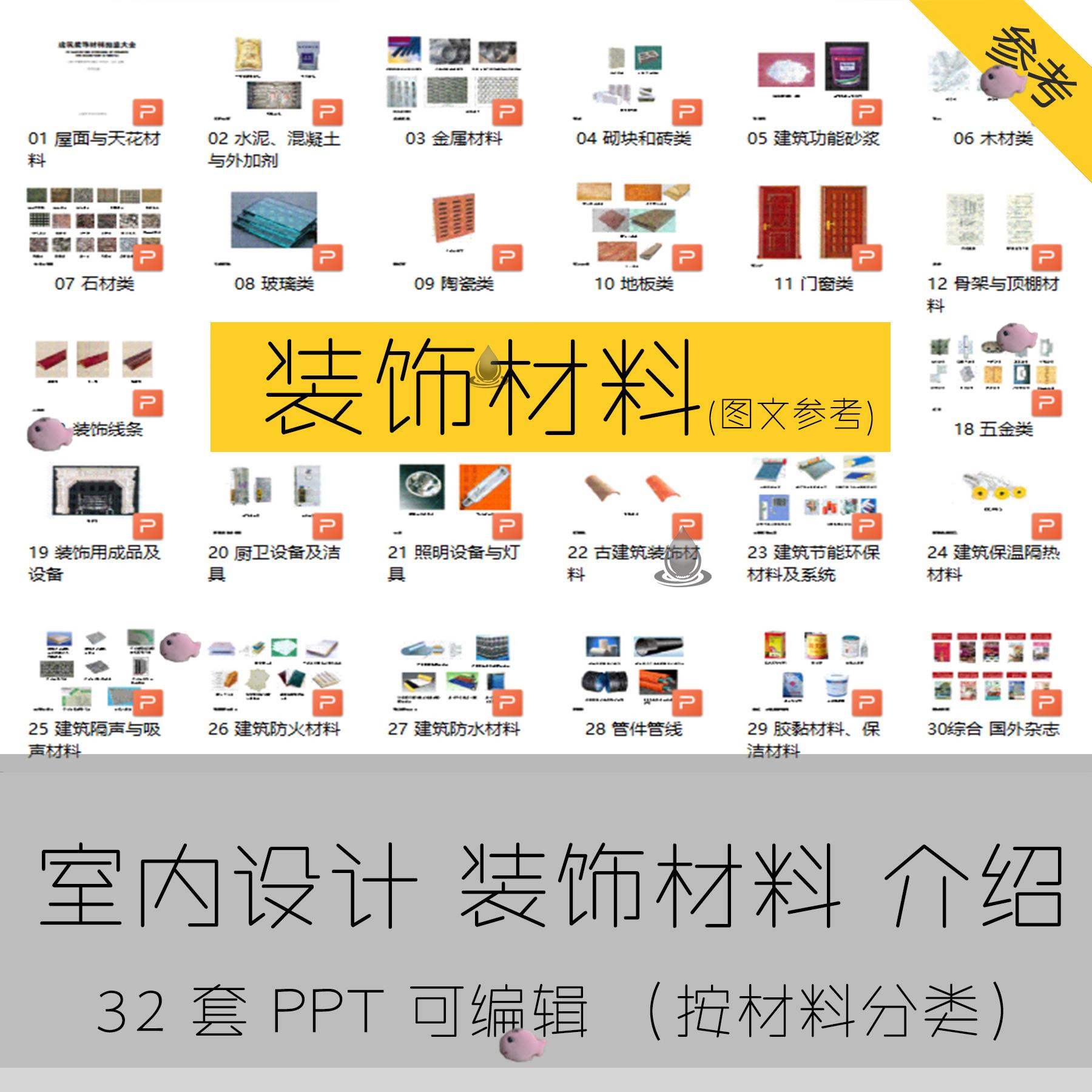 室内设计建筑装饰材料图库工程装修施工工艺参考PPT图文素材书籍图片