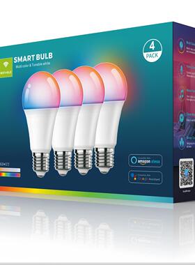 9/10W五路厂家WiF智能i灯泡七彩alexaGoogle语音控制套装