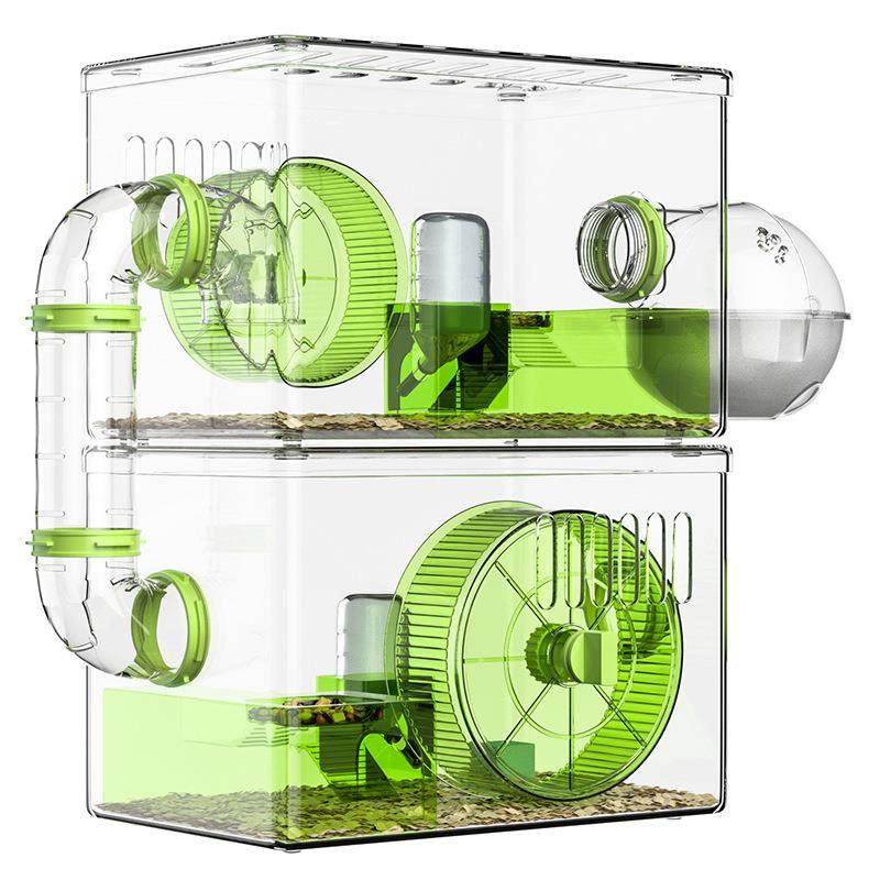 仓鼠饲养笼子豪华别墅金丝熊专用大空间双层亚克力透明房子,宠物/宠物食品及用品,窝,淘宝优惠券,粉丝福利购,淘宝优惠卷