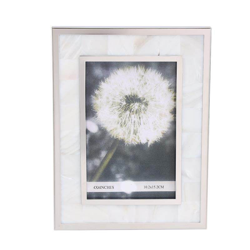 1202-1横式竖式贝壳相框，简约银色边框镶贝壳相框,家居饰品,DIY亲子装饰画,淘宝优惠券,粉丝福利购,淘宝优惠卷