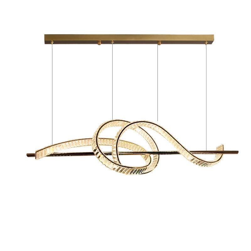 餐厅水晶吊灯意式轻奢设计师款创意高级感餐桌现代简约大气岛台灯,家装灯饰光源,智能吊灯,淘宝优惠券,粉丝福利购,淘宝优惠卷