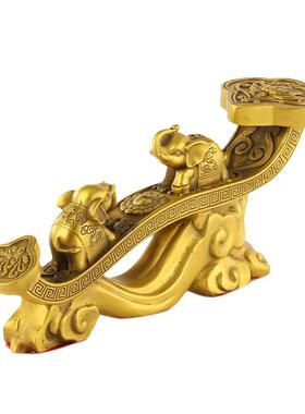 厂家黄铜吉祥如意摆件吉象富贵大象家居工艺品摆件