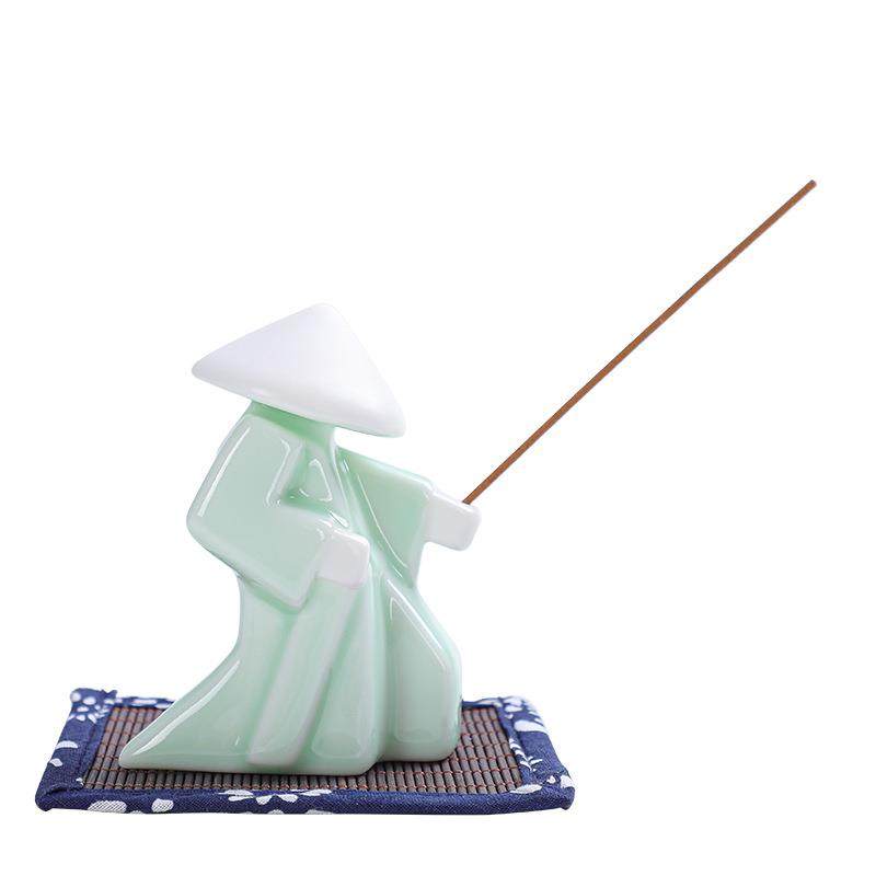 创意陶瓷江湖侠客摆件新中式家用室内香炉托武士香薰炉线香插香座,橡塑材料及制品,工业陶瓷,淘宝优惠券,粉丝福利购,淘宝优惠卷