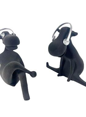 现代简约音乐植绒小毛驴摆件北欧样板房间办公间软装饰品玄关摆设