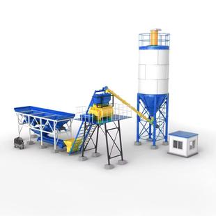 厂家直供混凝土搅拌站6090120180型免基础水泥拌合站建筑机械设备
