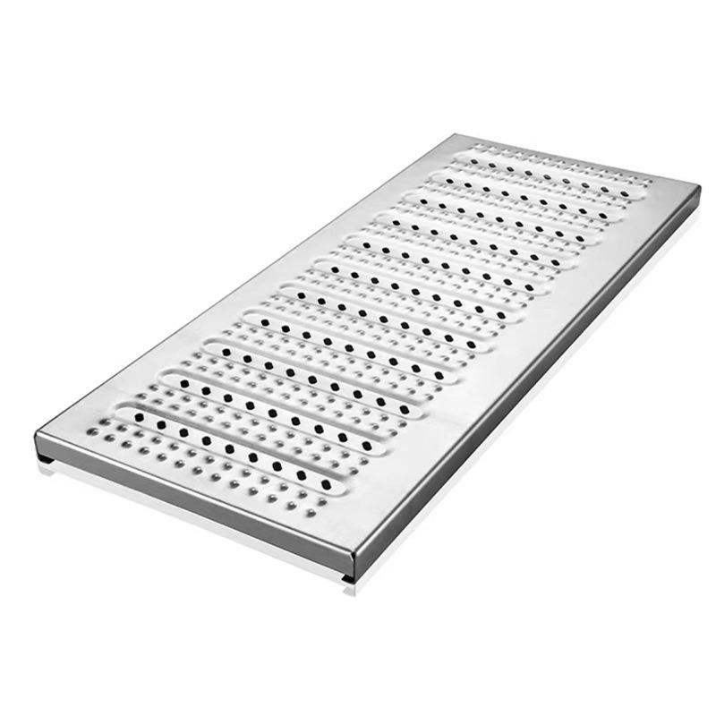盖不锈钢RKY地沟厨板304房线1性排水沟排水槽20水沟沟盖板卡槽式