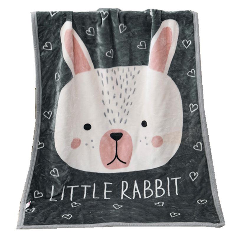 法兰绒儿童毛毯双加厚云儿毯定LA002层位卡通珊瑚绒毯童子厂家