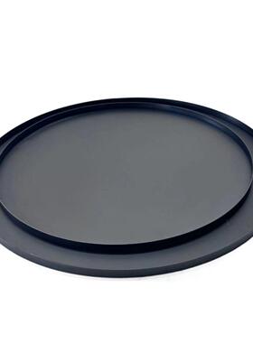 简约现代轻奢不锈钢拉丝托盘样板房间售楼处酒店客厅茶几桌面摆件