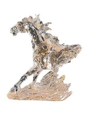 透明马头抽象艺术工艺品电视柜酒柜软装饰品摆件办公室样板房摆设