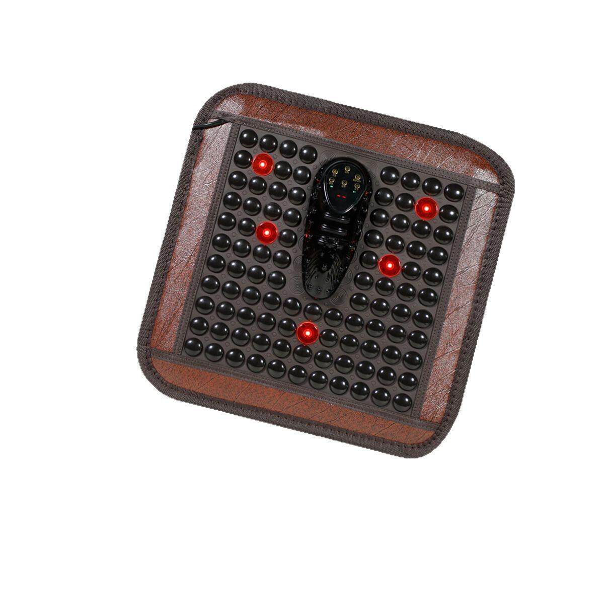 光子能量艾灸加热坐垫托玛琳震动老板椅垫靠背款臀部温热垫