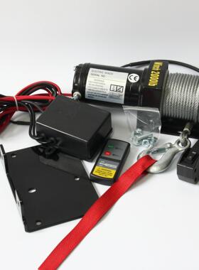 专业生产钢索直流电动绞盘winchATV电动绞盘2000LB可加工印logo