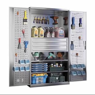 重型不锈钢工具柜加厚车间车位储物柜室外五金配件工具收纳抽屉柜