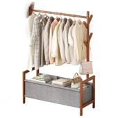 轻奢衣帽架客厅家用多层收纳架现代简约卧室落地挂衣架简易晾衣架