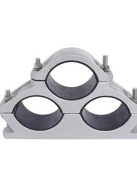 电缆固定夹JGPD-6铝合金三芯品字型镀锌不锈钢固定夹具卡箍抱