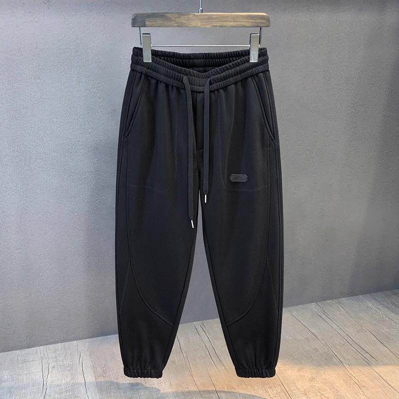 it Afternnaths潮牌加绒运动裤男宽松休闲束脚秋冬季美式卫裤新款