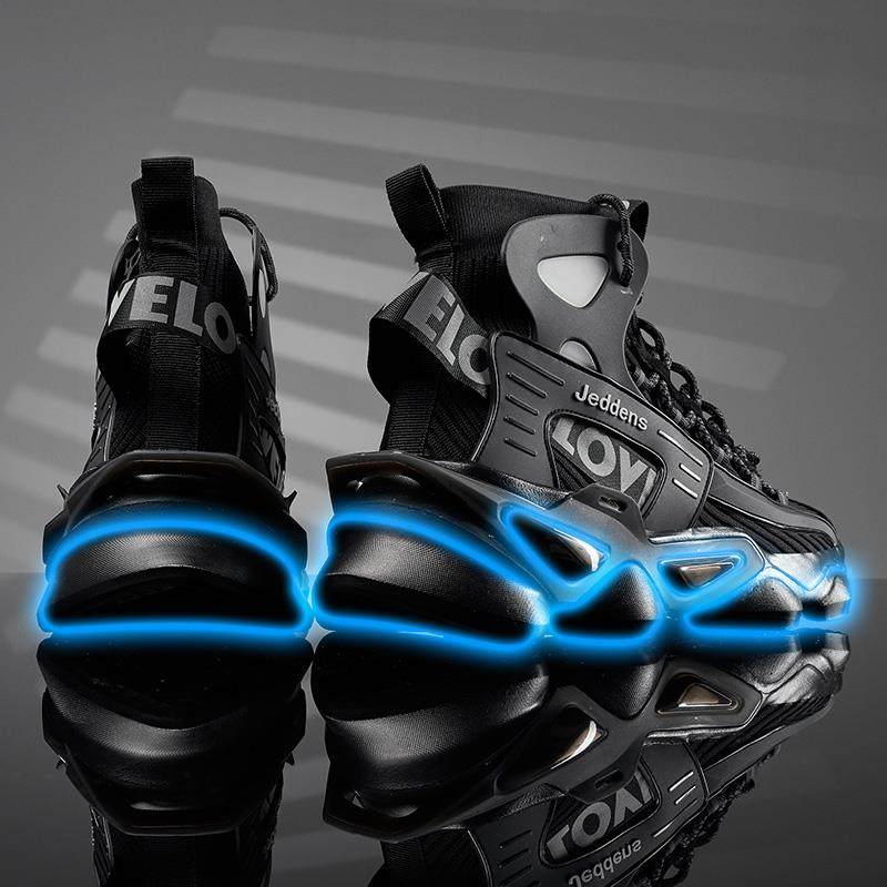 靴子男鞋高帮男隐形内增高鞋男潮鞋夏季休闲增高鞋工作鞋