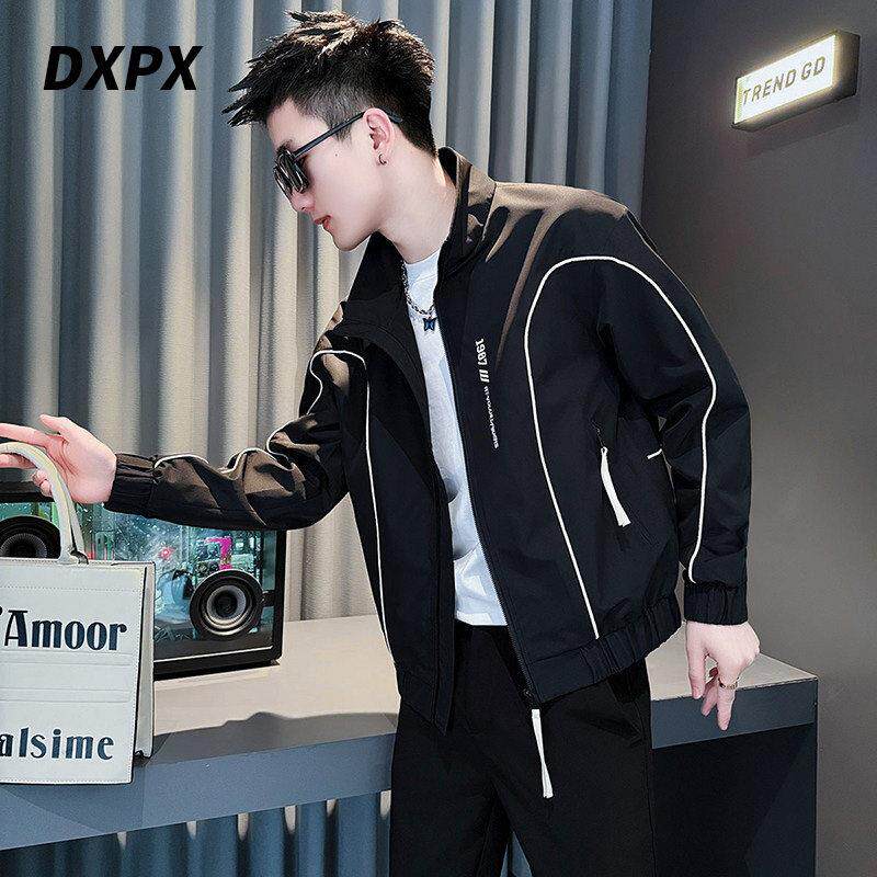 DXPX品牌专柜设计感外套男款春秋季休闲刺绣夹克2026新款春装上衣