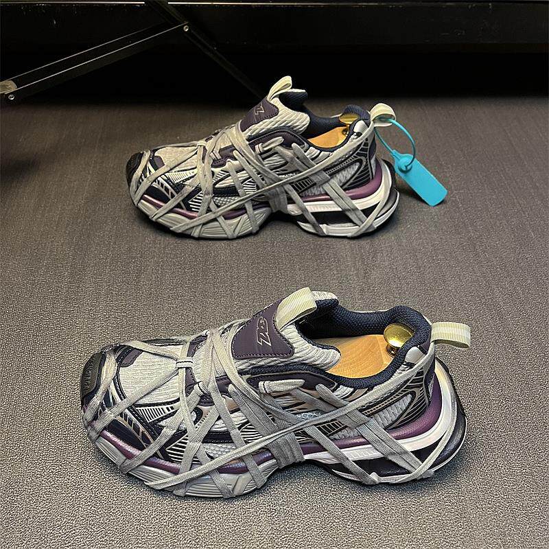 潮流穿搭有型~CKL Backup时髦老爹鞋男厚底显高休闲脏脏鞋情侣款