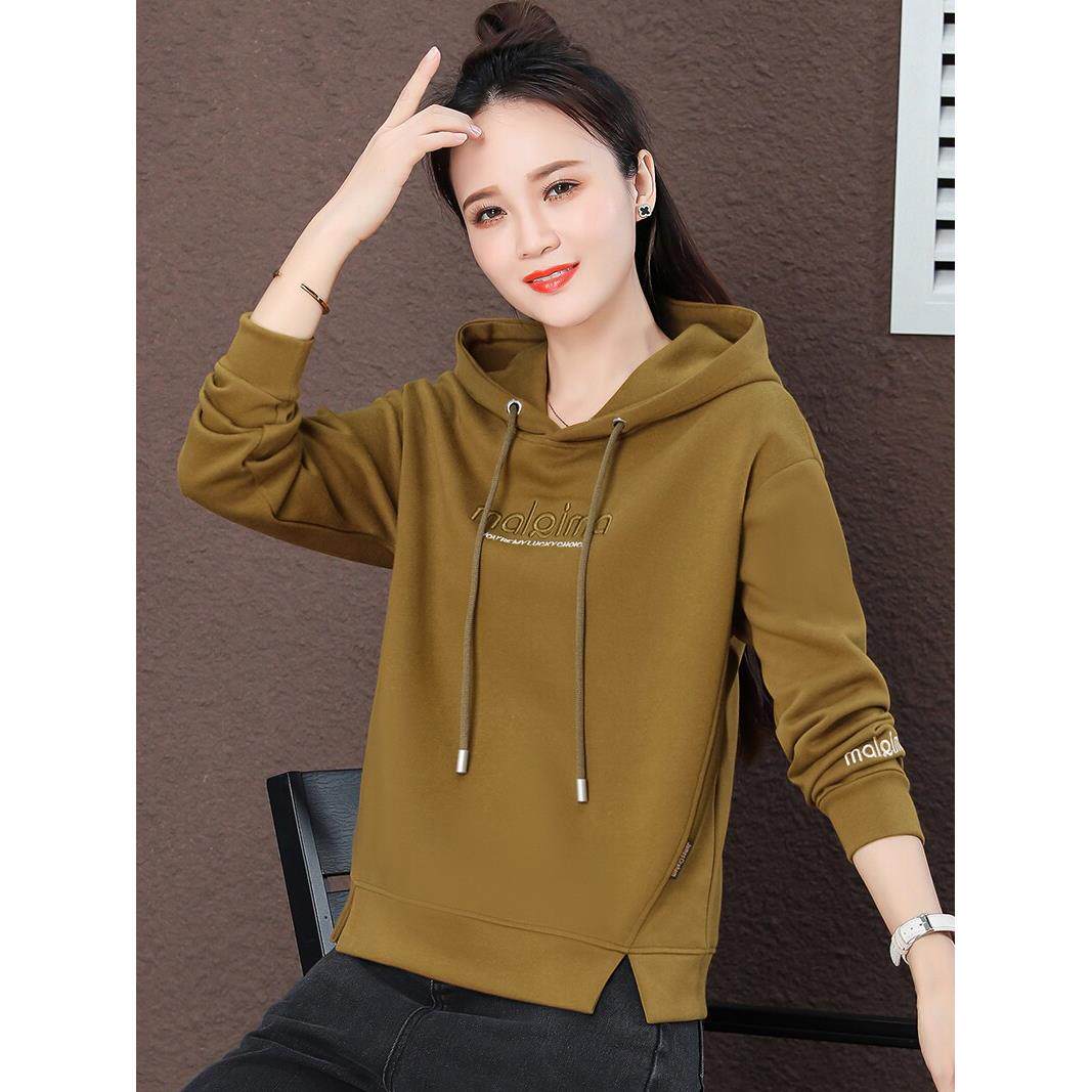 韩国秋装卫衣2025年新款爆款女连帽春秋薄款女士外套妈妈带帽上衣