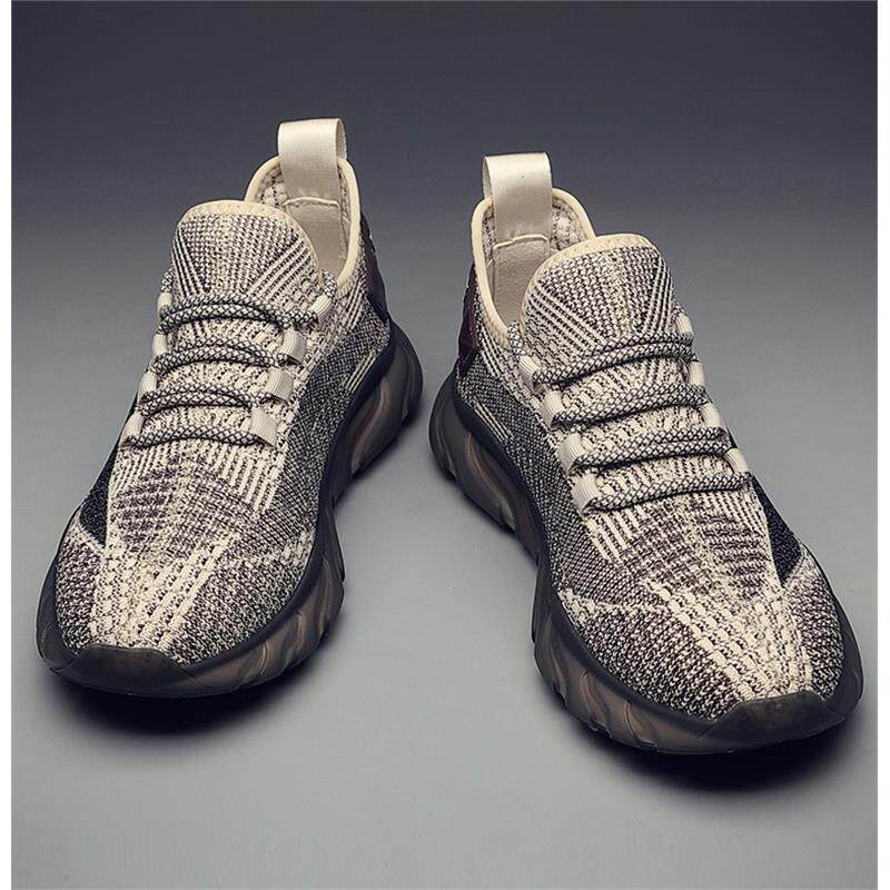 男鞋春季透气2025新款软底轻便运动休闲鞋男士防臭飞织网面椰子鞋