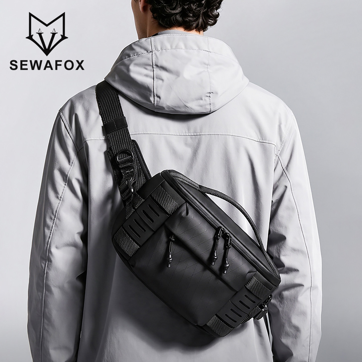 SEWAFOX户外单肩斜挎包轻便男士