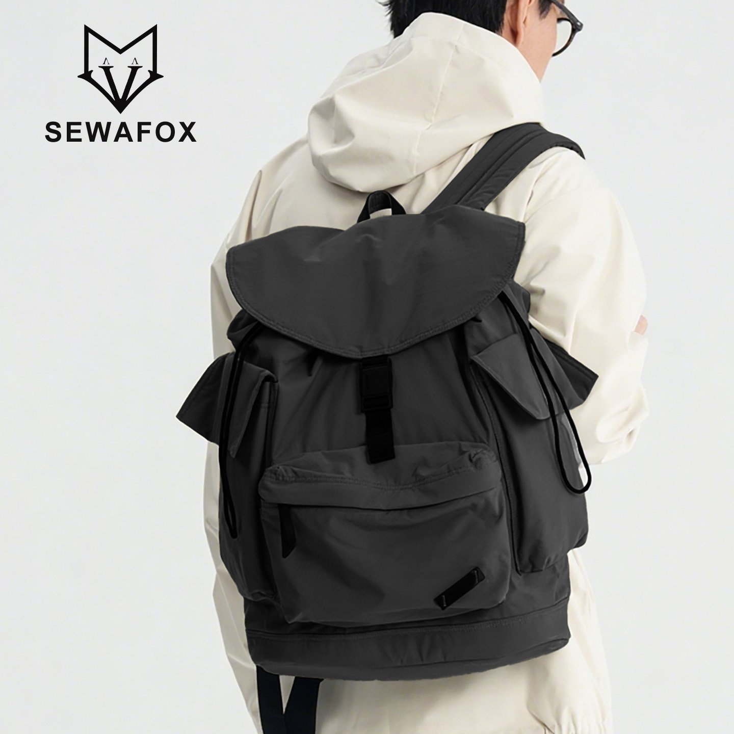 双肩包户外运动旅行书包女大容量上班通勤休闲防水轻便电脑背包男