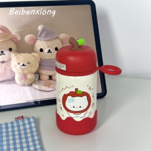 爆款卡通水杯316不锈钢保温杯小巧口袋杯防摔校园风可爱女生便携