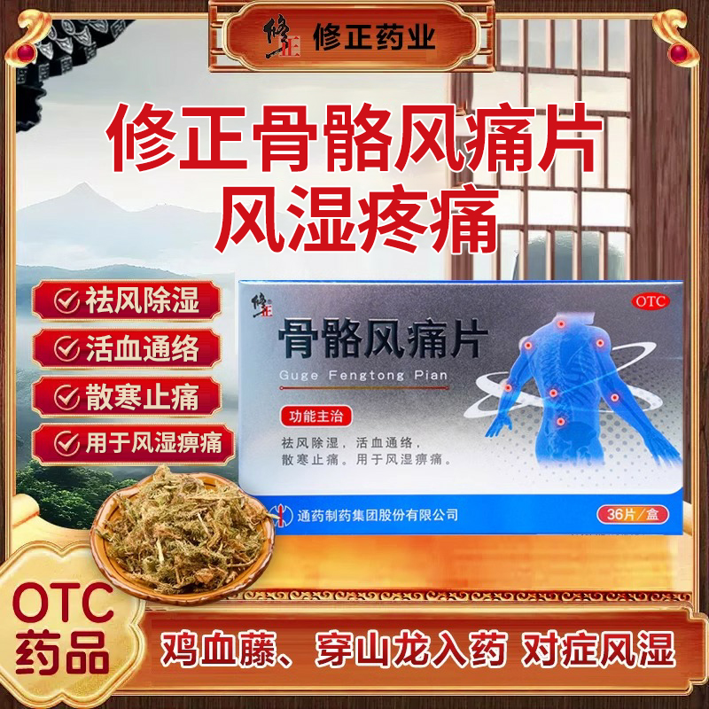 【修正】骨骼风痛片0.31g*36片/盒