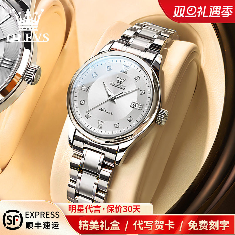 2025新款夜光气质简约女士机械表