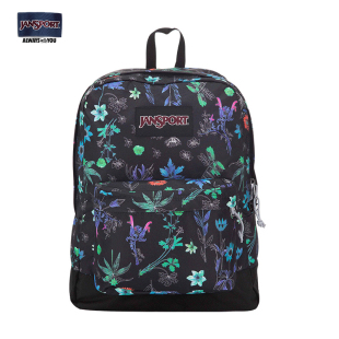 Jansport官网旗舰店拼接撞色男女生双肩包背包书包花朵包T60G 4D3