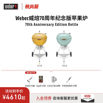 威焙（weber）碳烤炉家用庭院烧烤炉大型户外烧烤架焖烤炉炭烤炉