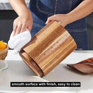 Inch Wooden Cooking 7.1 Holder Kitchen Utensil