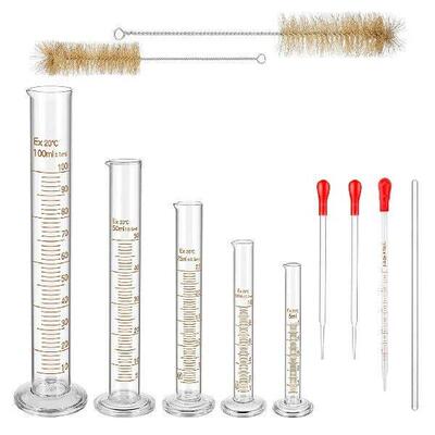 Glass Graduated Measuring Cylinders Set,Premium