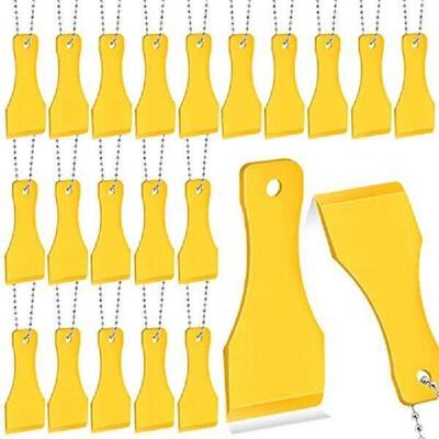 20 PCS Plastic Scraper Tool Keychain Lottery Ticket
