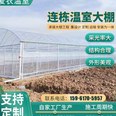 温室大棚骨架钢管定制养殖蔬菜花卉养猪简易连体连栋暖棚配件镀i.