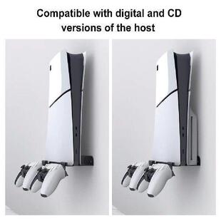 Wall Mount Bracket Storage Stand with 2 Controller Mounts