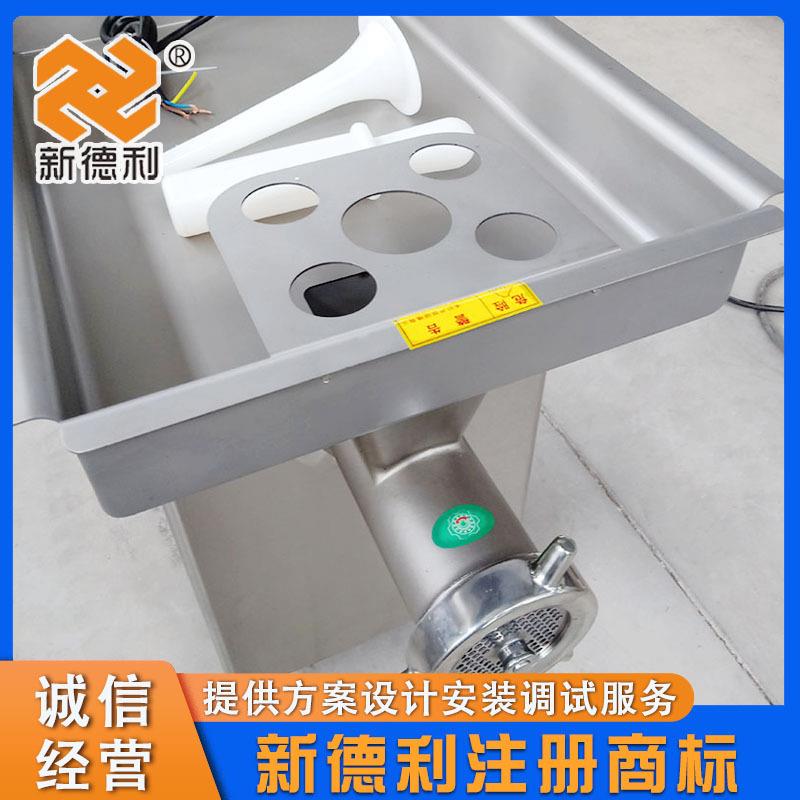 不锈钢立式丸子绞肉机商用香肠绞肉灌肠一体机酒店蘑菇绞碎设备