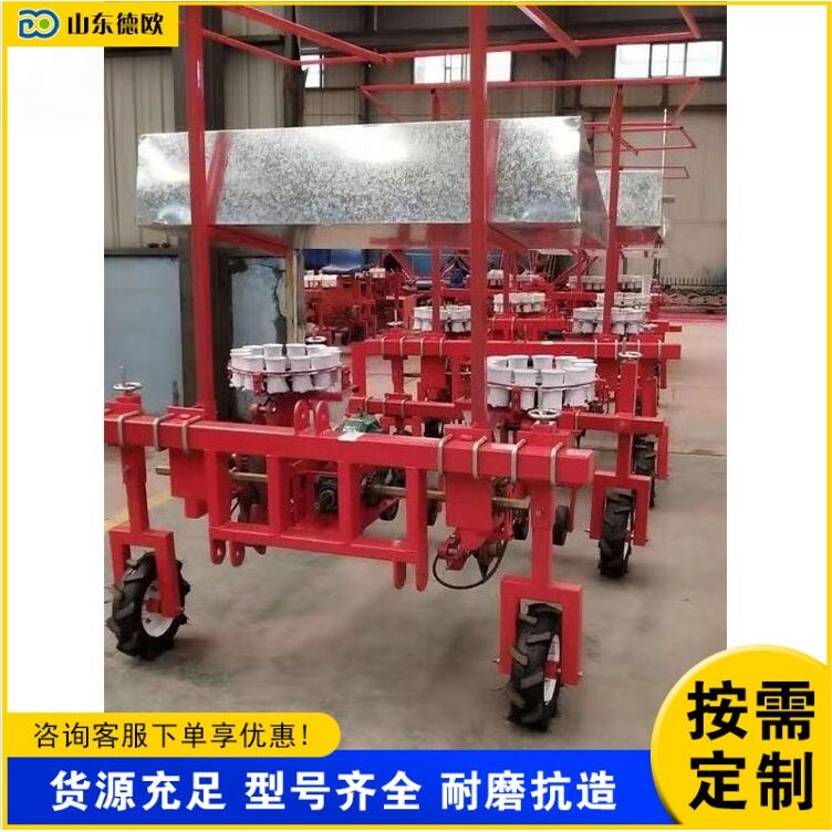 农用蔬果苗木移栽机 三点悬挂悬挂式秧苗种植机 钵体植物苗栽种机