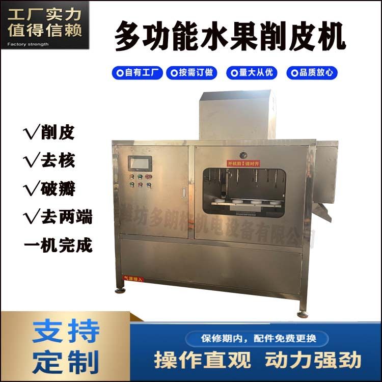 流水线削皮机罐头厂苹果去皮机削皮机去核机梨去皮去核切瓣机