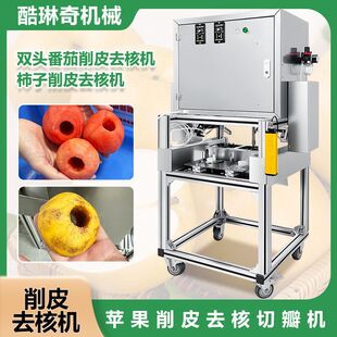 山西苹果削皮去芯切半机分瓣设备多功能水果快速削皮机刨皮机直销