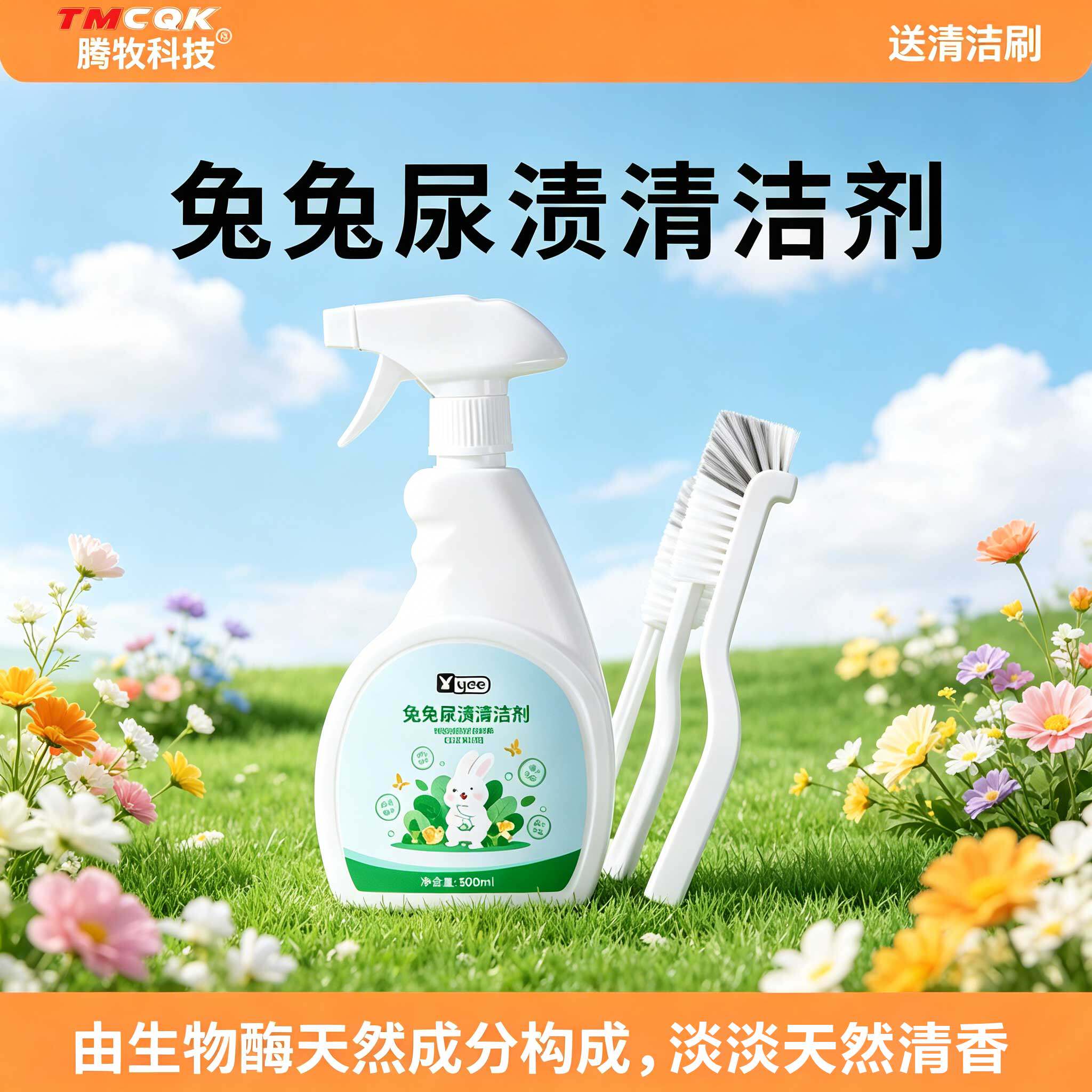 兔子尿石清洁剂除尿垢兔子尿渍清洁剂兔笼兔子厕所尿渍清理清洁剂
