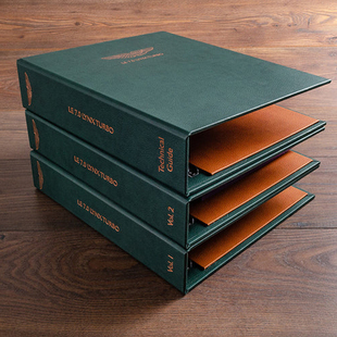 A4A5卡册文件夹 样板册活页夹档案夹定制 招标会议文件夹LOGO印制 皮质封面烫金 活页样品册打孔资料档案册