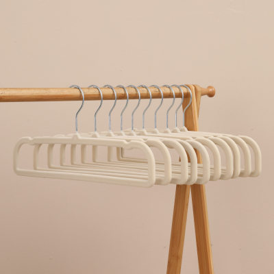 新款植绒裤架日式干湿两用衣架