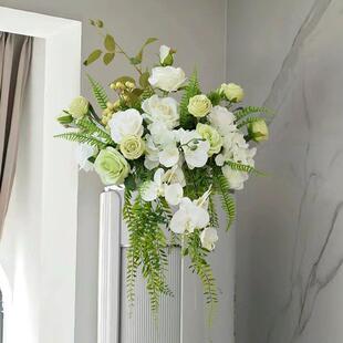 圆柱空调上的摆件假花仿真花空调柜机冰箱顶装饰品摆件斗柜公司前