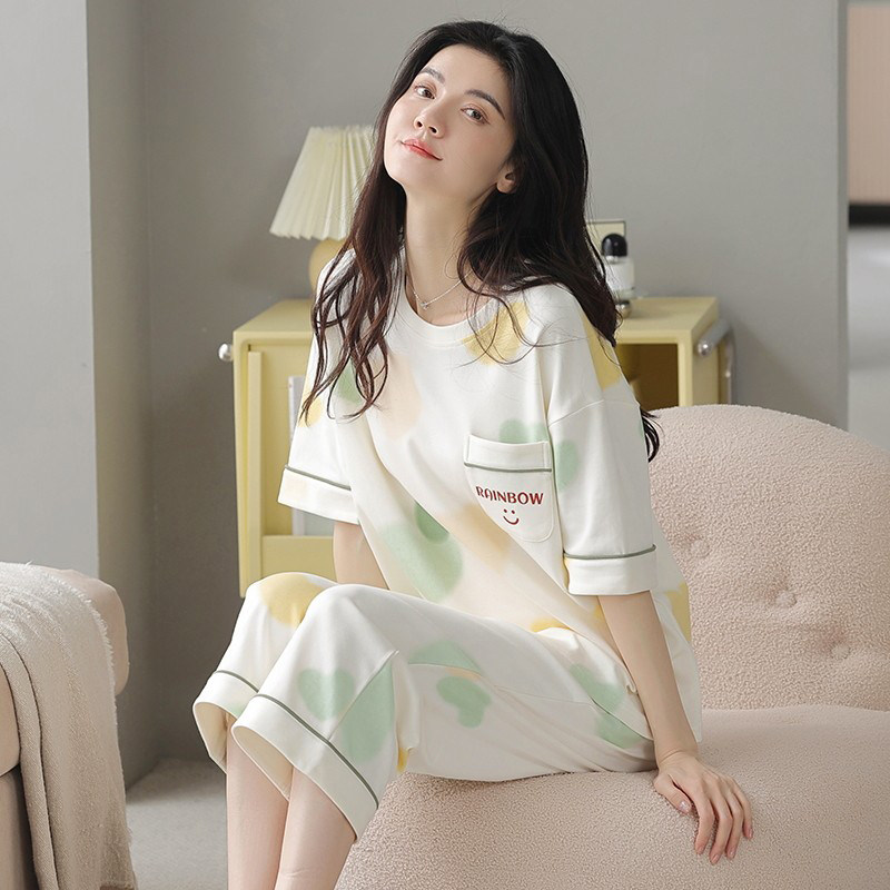 维多利亚纯棉睡衣女款夏季