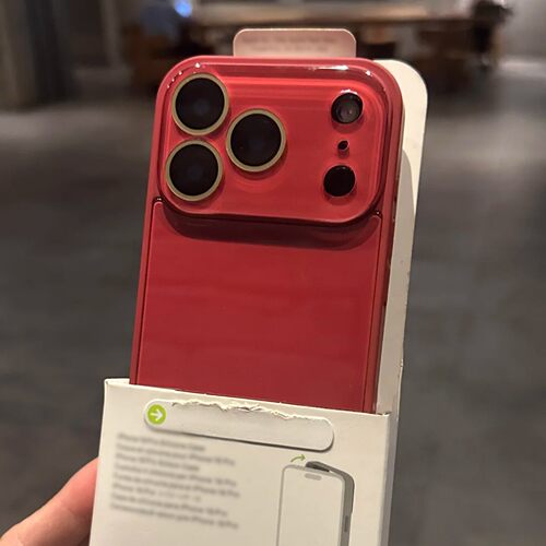 INS复古璀璨洋红玻璃壳适用iPhone17苹果17Promax手机壳16/15pro自带防刮镜头膜大视窗14/13冰感光面男女防摔