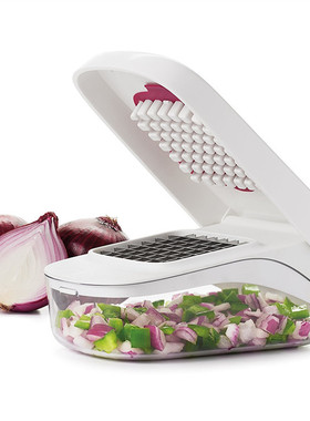 创意厨房用具土豆切丁机蔬菜洋葱切碎器水果辣椒切菜器方便易倒