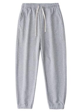 Home Daily~有腔调有质感~重磅纯色卫裤男士秋冬季休闲束脚裤