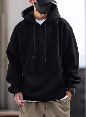 it Afternnaths潮牌~美式连帽卫衣男冬季加绒加厚百搭新款外套