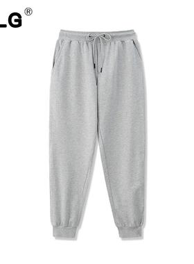 香港潮牌灰色运动裤潮流薄款卫裤束脚秋冬裤子男士新款休闲裤时尚